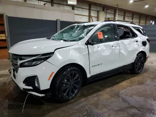 2022 Chevrolet Equinox RS z VIN 3GNAXMEV8NS223325, wystawiony jako Copart lot #52403755 z przebiegiem 77 852 mil mil oraz Czysty tytuł • Clean title. Historia ofert i sprzedaży dostępna na DreamBid. Obrazek 1.