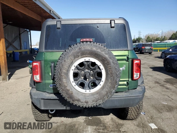 2024 Ford Bronco Black Diamond with VIN 1FMDE1APXRLB43999, listed as a Copart auction lot 52414555 with 3,902 mi miles and Salvage title. Bid and sale history available at DreamBid. Image 6.