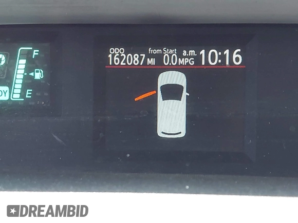 2012 Toyota Prius One with VIN JTDKDTB30C1502723, listed as a IAAI auction lot 41688247 with 162,087 mi miles and . Bid and sale history available at DreamBid. Image 15.
