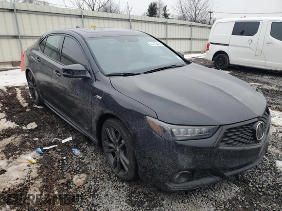 2019 Acura TLX w/A-Spec Pkg with VIN 19UUB2F63KA000057, listed as a Copart auction lot 44729405 with 87,189 mi miles and Salvage Title. Bid and sale history available at carsss.com. Image 4.