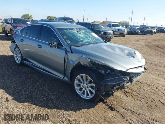 2023 Cadillac CT5 Luxury with VIN 1G6DM5RKXP0153165, listed as a IAAI auction lot 41639801 with 22,952 mi miles and . Bid and sale history available at DreamBid. Image 1.