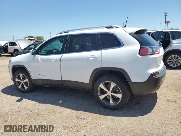 2019 Jeep Cherokee Limited with VIN 1C4PJMDX8KD431319, listed as a Copart auction lot 62177565 with 77,463 mi miles and Salvage title. Bid and sale history available at DreamBid. Image 2.