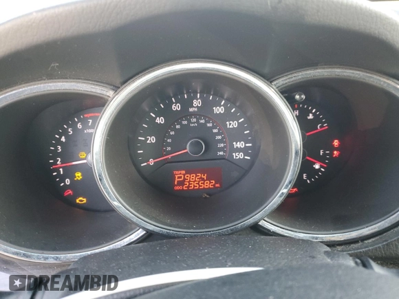 2012 Kia Sorento LX with VIN 5XYKT3A20CG256235, listed as a Copart auction lot 46143685 with 235,582 mi miles and Non Repairable. Bid and sale history available at carsss.com. Image 9.