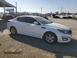 2015 Kia Optima LX with VIN KNAGM4A71F5644007, listed as a Copart auction lot 80284624 with 134,025 mi miles and Salvage Title. Bid and sale history available at carsss.com. Image 4.
