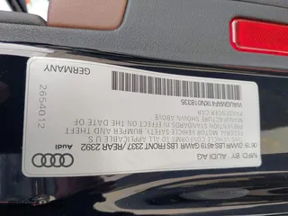 2019 Audi A4 Premium with VIN WAUGMAF41KN018335, listed as a IAAI auction lot 41570587 with 22,795 mi miles. Bid and sale history available at carsss.com. Image 9.
