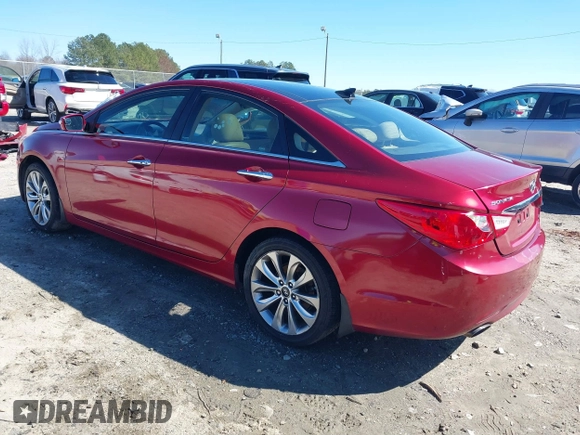2013 Hyundai Sonata Limited with VIN 5NPEC4AB1DH548568, listed as a IAAI auction lot 41604793 with 212,137 mi miles and . Bid and sale history available at carsss.com. Image 3.