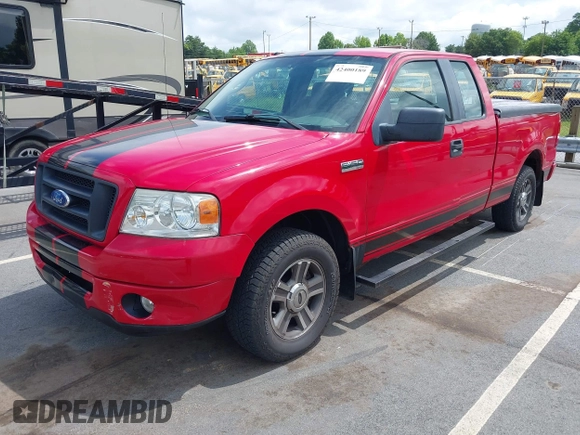 2008 Ford F-150 STX with VIN 1FTRX12W98FC24533, listed as a IAAI auction lot 42400189 with 75,416 mi miles and . Bid and sale history available at DreamBid. Image 2.