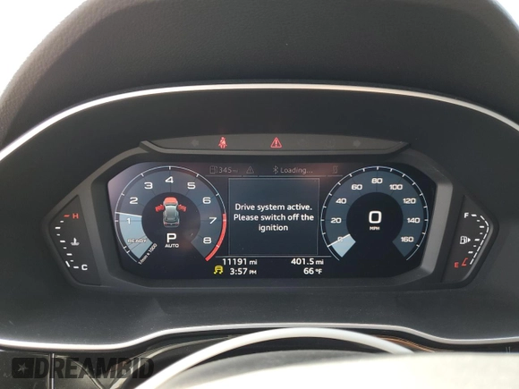 2021 Audi Q3 S line Premium with VIN WA1DECF32M1040693, listed as a Copart auction lot 53124635 with 11,191 mi miles and Salvage Title. Bid and sale history available at DreamBid. Image 9.