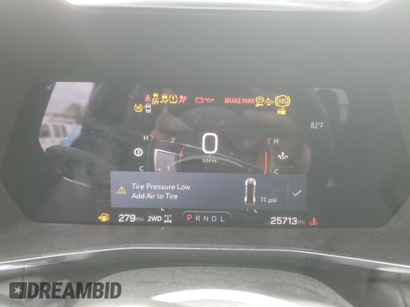 2023 GMC Canyon 4WD Elevation with VIN 1GTP6BEK0P1195086, listed as a Copart auction lot 51432045 with 25,713 mi miles and Salvage Title. Bid and sale history available at DreamBid. Image 9.
