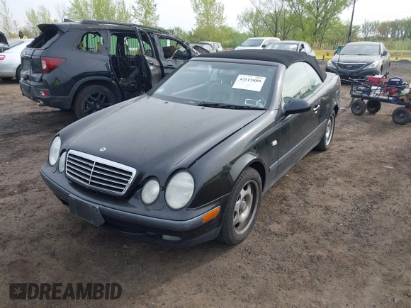 1999 Mercedes-Benz CLK with VIN WDBLK65G1XT013704, listed as a IAAI auction lot 42115880 with 85,741 mi miles. Bid and sale history available at carsss.com. Image 17.