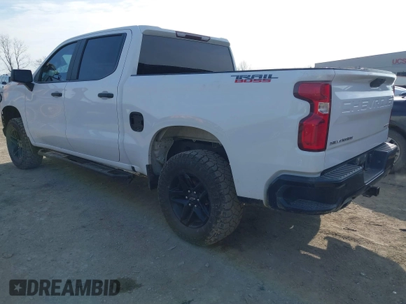 2021 Chevrolet Silverado 1500 Custom Trail Boss with VIN 1GCPYCEF6MZ240242, listed as a IAAI auction lot 41218492 with Not Provided miles and . Bid and sale history available at DreamBid. Image 3.