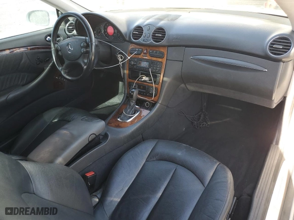 2003 Mercedes-Benz CLK-Class 3.2L with VIN WDBTJ65J43F018421, listed as a Copart auction lot 77991554 with 198,225 mi miles and Salvage Title. Bid and sale history available at carsss.com. Image 8.