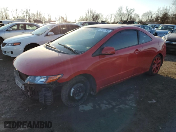 2007 Honda Civic Cpe LX with VIN 2HGFG12627H540924, listed as a Copart auction lot 47042525 with 247,194 mi miles and Non Repairable. Bid and sale history available at carsss.com. Image 1.