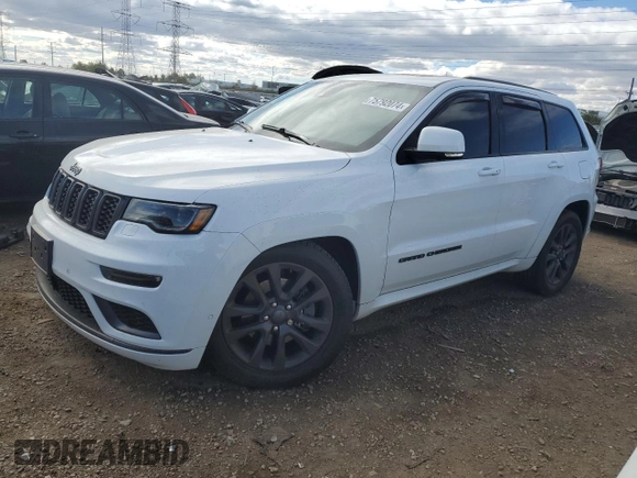 2019 Jeep Grand Cherokee Overland with VIN 1C4RJFCT8KC760871, listed as a Copart auction lot 75792074 with 39,531 mi miles and Salvage Title. Bid and sale history available at carsss.com. Image 1.