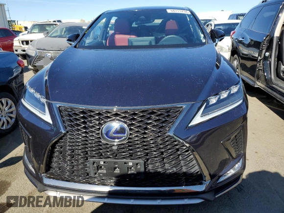 2022 Lexus RX with VIN 2T2YGMDA2NC093783, listed as a Copart auction lot 68711234 with 0 mi miles and Salvage Title. Bid and sale history available at carsss.com. Image 5.