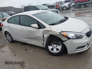 2015 Kia Forte LX with VIN KNAFK4A66F5291465, listed as a IAAI auction lot 41515671 with 102,032 mi miles. Bid and sale history available at carsss.com. Image 13.