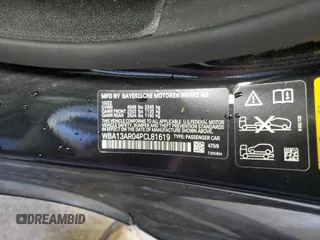 2023 BMW 4 Series M440i xDrive with VIN WBA13AR04PCL81619, listed as a Copart auction lot 70649904 with Not Provided miles and Salvage Title. Bid and sale history available at DreamBid. Image 12.