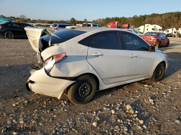 2017 Hyundai Accent SE with VIN KMHCT4AE4HU345179, listed as a Copart auction lot 43814095 with 137,586 mi miles and Salvage Title. Bid and sale history available at carsss.com. Image 3.