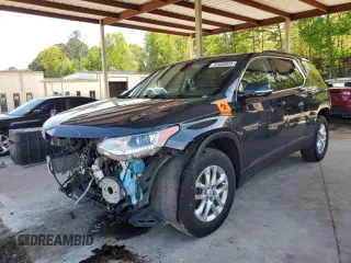 2020 Chevrolet Traverse LT Cloth with VIN 1GNEVGKW9LJ247007, listed as a Copart auction lot 52668885 with 86,974 mi miles and Salvage Title. Bid and sale history available at carsss.com. Image 1.