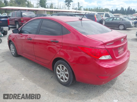 2012 Hyundai Accent GLS with VIN KMHCT4AE5CU086534, listed as a IAAI auction lot 42738817 with 138,653 mi miles and . Bid and sale history available at DreamBid. Image 3.