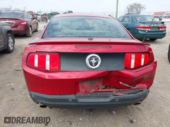 2012 Ford Mustang V6 Premium with VIN 1ZVBP8AM6C5262808, listed as a IAAI auction lot 41907866 with 121,630 mi miles. Bid and sale history available at carsss.com. Image 16.