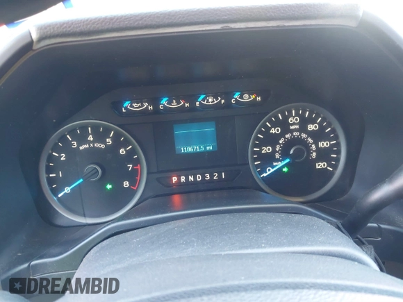 2017 Ford F-150 XL with VIN 1FTEW1C81HKC41044, listed as a IAAI auction lot 41650604 with 110,671 mi miles. Bid and sale history available at carsss.com. Image 7.