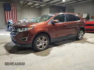 2016 Ford Edge Titanium with VIN 2FMPK4K80GBB23742, listed as a Copart auction lot 81429504 with 106,714 mi miles and Salvage Title. Bid and sale history available at carsss.com. Image 1.