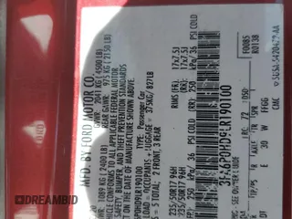 2020 Ford Fusion SE с VIN 3FA6P0HD9LR190100, выставлен на аукционе Copart как лот 57675085 с пробегом 73 187 миль миль и Списание • Salvage title. История ставок и продаж доступна на DreamBid. Изображение 12.