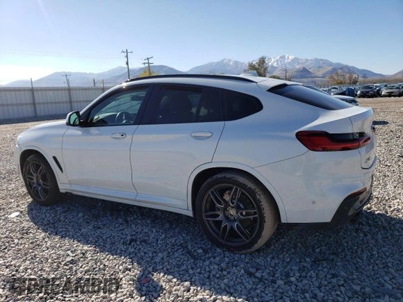 2021 BMW X4 xDrive30i with VIN 5UX2V1C01M9F91616, listed as a Copart auction lot 74006453 with 0 mi miles. Bid and sale history available at carsss.com. Image 2.