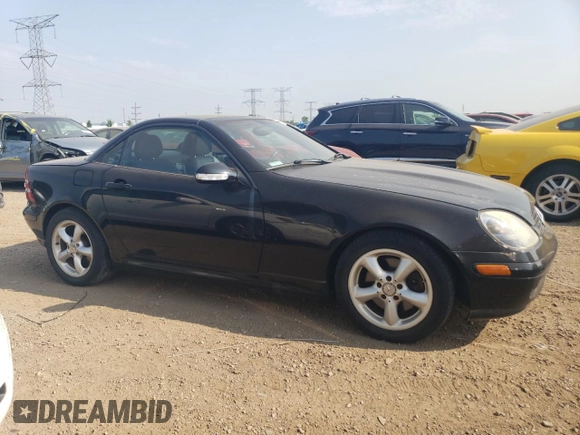 2003 Mercedes-Benz SLK 320 with VIN WDBKK65F43F284008, listed as a Copart auction lot 61010215 with 81,179 mi miles and Clean title. Bid and sale history available at DreamBid. Image 4.