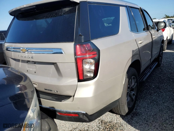 2023 Chevrolet Tahoe LT with VIN 1GNSCNKDXPR539574, listed as a Copart auction lot 74490004 with 0 mi miles and Salvage Title. Bid and sale history available at carsss.com. Image 3.