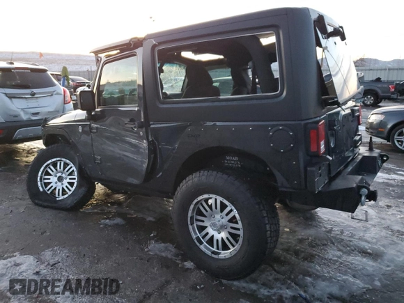 2017 Jeep Wrangler Willys Wheeler with VIN 1C4AJWAG6HL567730, listed as a Copart auction lot 87739395 with 46,286 mi miles and Salvage Title. Bid and sale history available at DreamBid. Image 2.