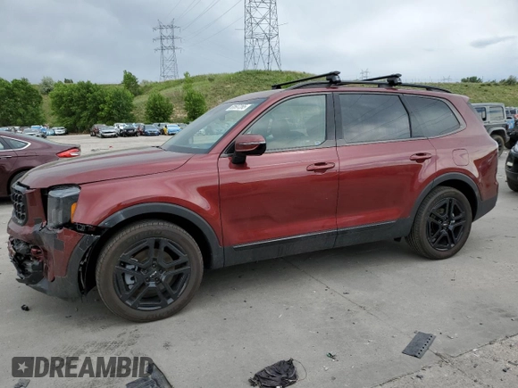 2024 Kia Telluride SX Prestige X-Pro с VIN 5XYP5DGC4RG541146, выставлен на аукционе Copart как лот 60697265 с пробегом 6 916 миль миль и Списание • Salvage title. История ставок и продаж доступна на DreamBid. Изображение 1.