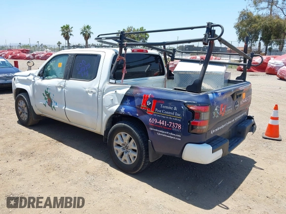 2022 Nissan Frontier SV with VIN 1N6ED1EJ1NN645801, listed as a IAAI auction lot 42539585 with Not provided miles and . Bid and sale history available at DreamBid. Image 3.