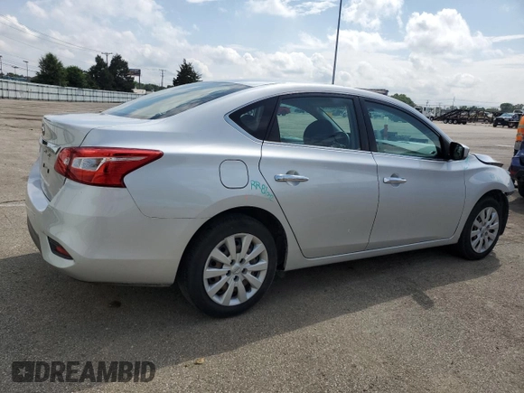 2019 Nissan Sentra S with VIN 3N1AB7AP2KY244313, listed as a Copart auction lot 59737575 with 46,198 mi miles and Salvage title. Bid and sale history available at DreamBid. Image 3.