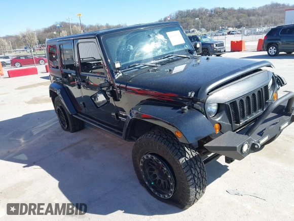 2013 Jeep Wrangler Unlimited Sahara with VIN 1C4BJWEG3DL617511, listed as a IAAI auction lot 41842979 with 149,980 mi miles and . Bid and sale history available at DreamBid. Image 1.