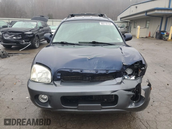 2005 Hyundai Santa Fe GLS with VIN KM8SC73D85U890802, listed as a Copart auction lot 80218154 with 230,793 mi miles and Salvage Title. Bid and sale history available at carsss.com. Image 5.
