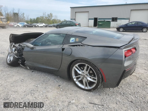 2016 Chevrolet Corvette Z51 2LT with VIN 1G1YK2D76G5115286, listed as a Copart auction lot 72022354 with 38,987 mi miles and Salvage Title. Bid and sale history available at carsss.com. Image 2.