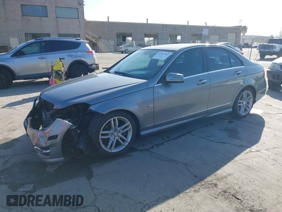 2012 Mercedes-Benz C-Class C 250 Sport with VIN WDDGF4HB2CA636370, listed as a IAAI auction lot 41947361 with 124,959 mi miles. Bid and sale history available at carsss.com. Image 18.