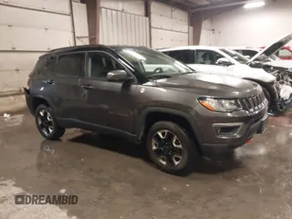 2018 Jeep Compass Trailhawk with VIN 3C4NJDDB4JT210451, listed as a IAAI auction lot 41239258 with 90,552 mi miles and . Bid and sale history available at carsss.com. Image 1.