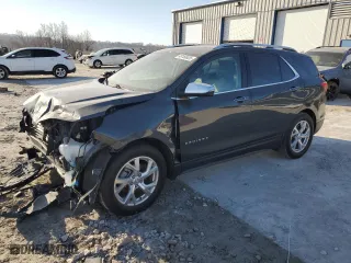 2020 Chevrolet Equinox Premier with VIN 3GNAXNEV5LS505456, listed as a Copart auction lot 48160635 with 24,341 mi miles and Salvage Title. Bid and sale history available at carsss.com. Image 1.