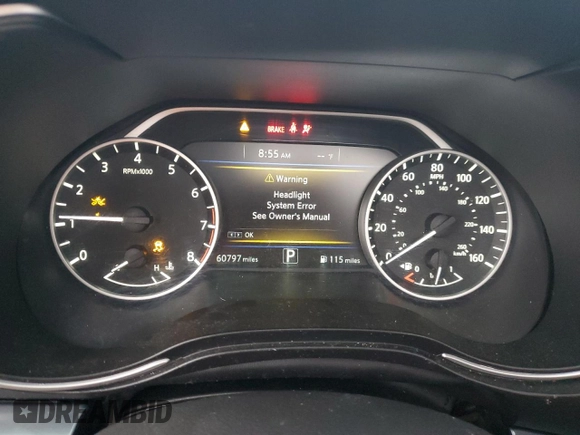 2020 Nissan Maxima SR with VIN 1N4AA6EV7LC369214, listed as a Copart auction lot 85699354 with 60,797 mi miles and Salvage Title. Bid and sale history available at DreamBid. Image 9.