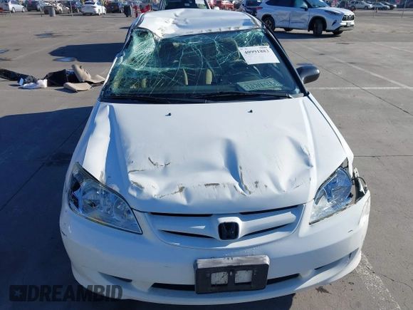 2004 Honda Civic LX with VIN 2HGES16574H586644, listed as a IAAI auction lot 40991883 with 199,336 mi miles. Bid and sale history available at carsss.com. Image 6.