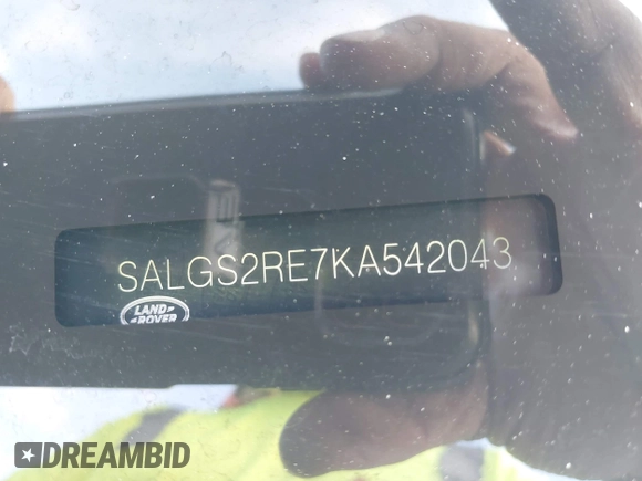 2019 Land Rover Range Rover с VIN SALGS2RE7KA542043, выставлен на аукционе IAAI как лот 41091478 с пробегом 39 073 миль миль и . История ставок и продаж доступна на DreamBid. Изображение 9.