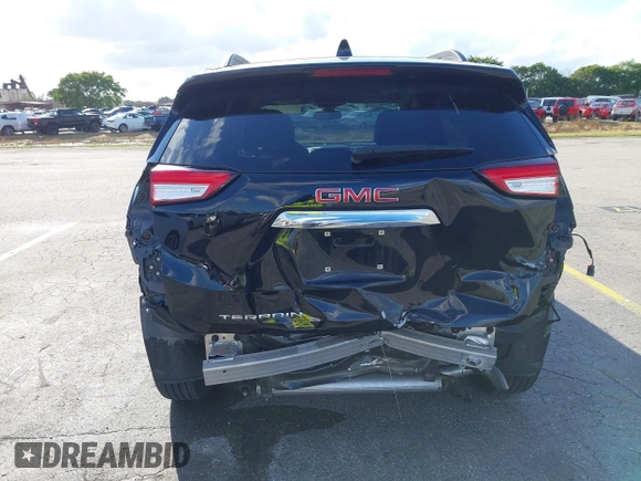 2022 GMC Terrain SLE with VIN 3GKALMEV9NL123172, listed as a IAAI auction lot 41674922 with 25,671 mi miles. Bid and sale history available at carsss.com. Image 6.