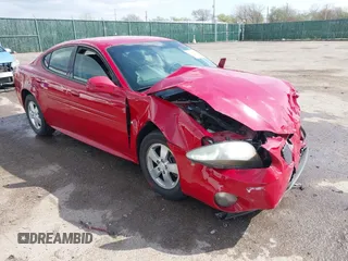 2008 Pontiac Grand Prix z VIN 2G2WP552581121172, wystawiony jako IAAI lot #41942155 z przebiegiem 147 199 mil mil oraz . Historia ofert i sprzedaży dostępna na DreamBid. Obrazek 1.