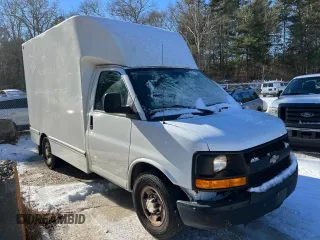 2014 Chevrolet Express Commercial Work Van with VIN 1GB0G2CA6E1118877, listed as a Copart auction lot 43480625 with 1,949 mi miles and Clean Title. Bid and sale history available at carsss.com. Image 1.