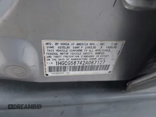 2002 Honda Accord SE с VIN 1HGCG56742A067127, выставлен на аукционе IAAI как лот 41780877 с пробегом 230 226 миль миль и . История ставок и продаж доступна на DreamBid. Изображение 9.