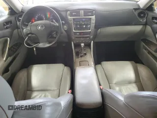 2006 Lexus IS 250 with VIN JTHBK262465011858, listed as a Copart auction lot 55466245 with 195,210 mi miles and Salvage title. Bid and sale history available at DreamBid. Image 8.