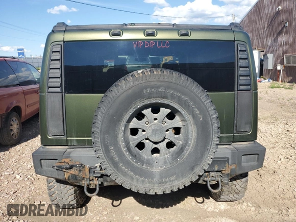 2003 Hummer H2 with VIN 5GRGN23U23H102026, listed as a Copart auction lot 62070254 with 191,588 mi miles and Clean Title. Bid and sale history available at carsss.com. Image 6.